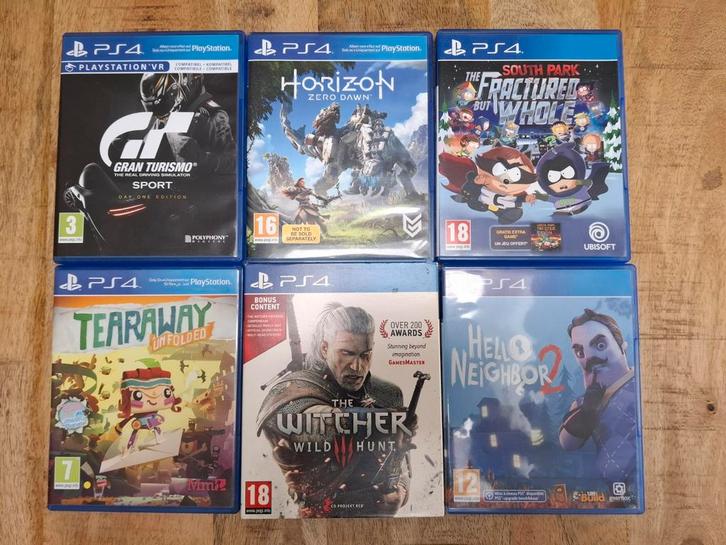 PS4 Games - 6 Stuks, Spelcomputers en Games, Games | Overige, Zo goed als nieuw, Ophalen of Verzenden