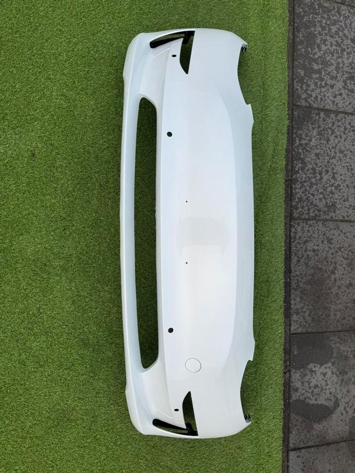 Tesla model 3 voorbumper, origineel, parelmoer wit, 2019-23, Auto-onderdelen, Carrosserie en Plaatwerk, Bumper, Voor, Gebruikt