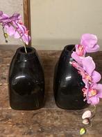 Zwarte Vazen Set, Huis en Inrichting, Ophalen, Overige materialen, 50 tot 75 cm, Zwart