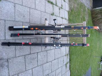 zgan lavis Atlantic 3 delig 3,9 mtr + daiwa eg-9051H  beschikbaar voor biedingen