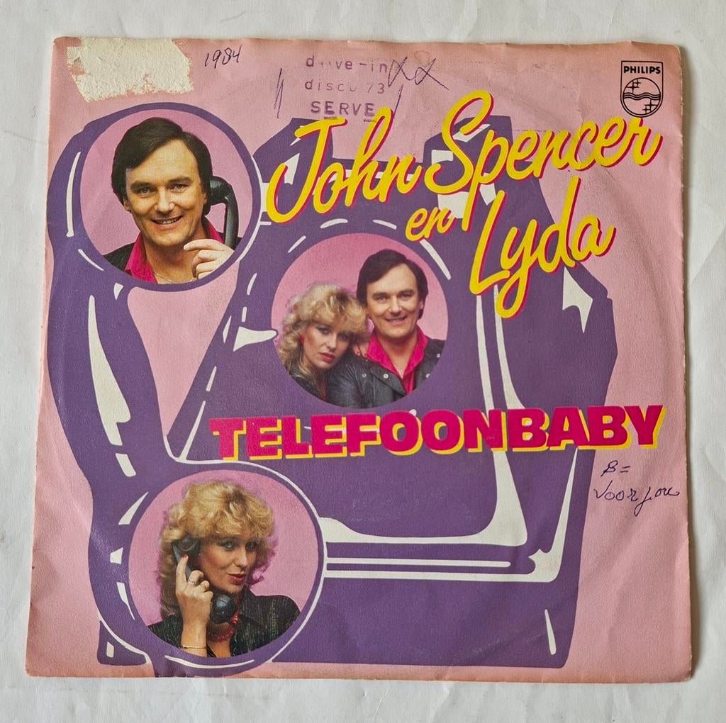 John Spencer en Lyda       Telefoonbaby, Ophalen of Verzenden, Gebruikt, 7 inch, Single