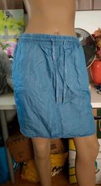 Leuke dunne " spijkerrok " rok 100% LYOCELL van Hema mt 38, Maat 38/40 (M), Blauw, Ophalen of Verzenden, Gedragen