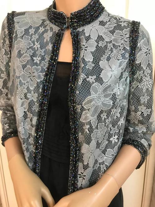 Dept jasje, Kleding | Dames, Jasjes, Kostuums en Pakken, Zo goed als nieuw, Maat 38/40 (M), Blauw, Ophalen of Verzenden