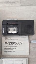Sony m330 mini cassette recorder compleet in originele doos, Audio, Tv en Foto, Cassettedecks, Ophalen of Verzenden, Sony