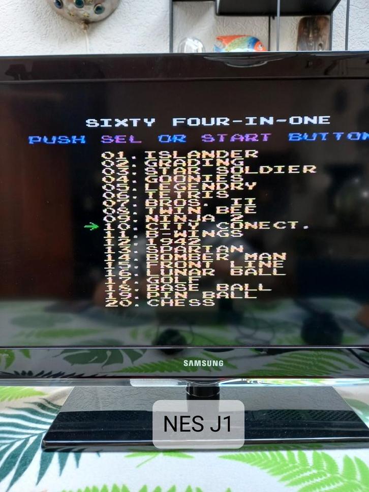 Spel Cartridge van 64 spellen voor de Nintedo NES (J1-10)., Spelcomputers en Games, Games | Nintendo NES, Gebruikt, Avontuur en Actie