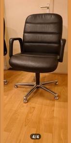2x leren stoelen, Ophalen, Zo goed als nieuw, Zwart, Twee