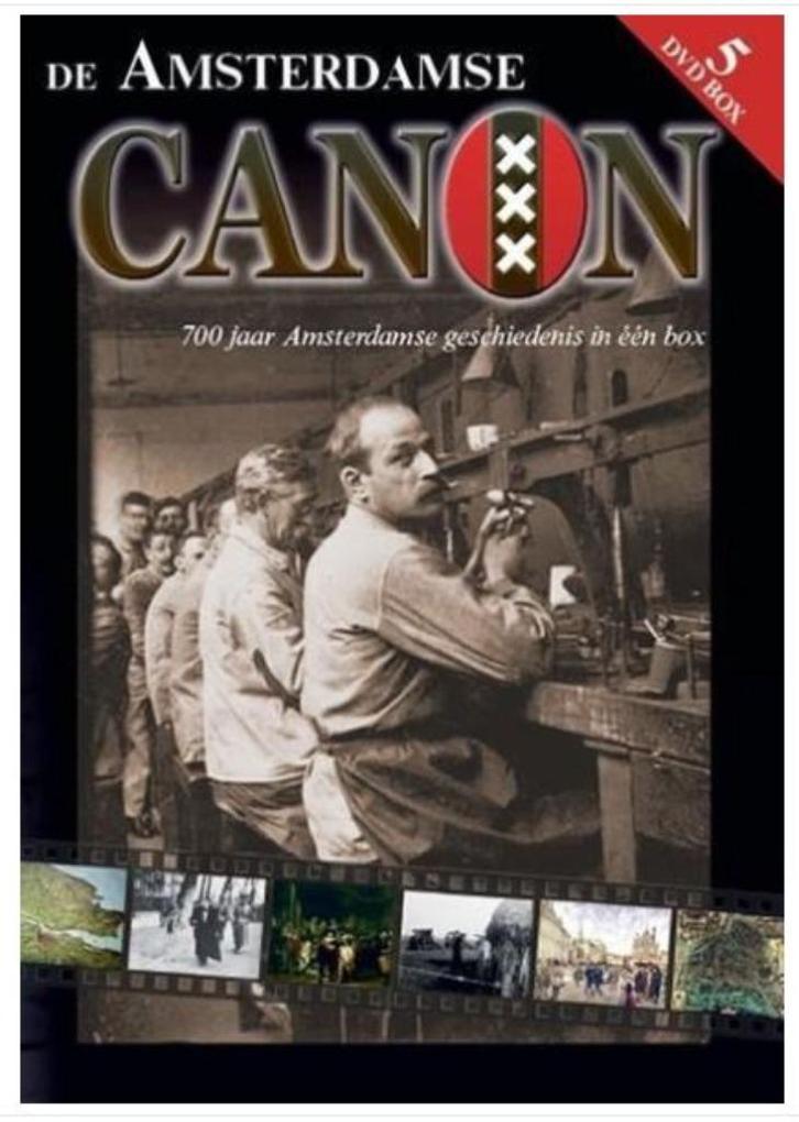5 delige DVD box - De Amsterdamse Canon, Cd's en Dvd's, Dvd's | Documentaire en Educatief, Nieuw in verpakking, Boxset, Alle leeftijden