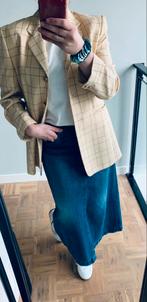 Jobis vintage zomer blazer (L), Jasje, Beige, Maat 42/44 (L), Ophalen of Verzenden