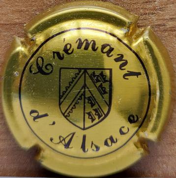 Crémant Alsace capsule van VIGNERONS donkergoud&zwart nr.32 beschikbaar voor biedingen