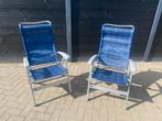 Dukdalf opklap opvouw stoel camping kampeer 2X, Caravans en Kamperen, Kampeermeubelen, Ophalen, Zo goed als nieuw, Campingstoel
