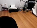 Verstelbaar modern bureau met los ladekastje eronder, Huis en Inrichting, Ophalen, In hoogte verstelbaar, Zo goed als nieuw, Bureau