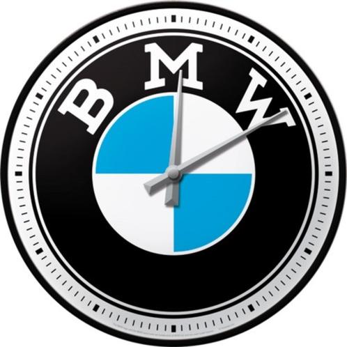 BMW logo reclame klok wandklok woon decoratie, Verzamelen, Automerken, Motoren en Formule 1, Nieuw, Ophalen of Verzenden