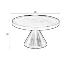 Zuiver Floss Salontafel Grijs | Van €299, nu, 50 tot 100 cm, Rond, Nieuw, Zuiver