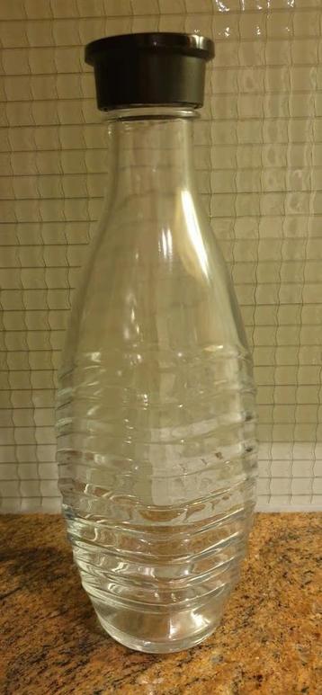 Sodasteam glazen fles / karaf - zwart  (Penguin- en Crystal) beschikbaar voor biedingen