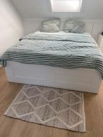 Ikea Brimnes bed 160x200, Ophalen, Gebruikt, Wit, Tweepersoons