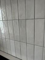 Wit/grijze Equipe tegels 6.5x20 cm, Doe-het-zelf en Verbouw, Tegels, Nieuw, Wandtegels, Keramiek, Ophalen
