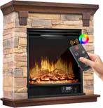 Elektrische Open Haard 3D-Vlameffect 1800W Dimbaar. Incl. RC, Doe-het-zelf en Verbouw, Verwarming en Radiatoren, Ophalen of Verzenden