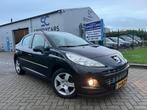 Peugeot 207 1.6 VTI 16V 5DRS 2011 Clima Pano Half Leer PDC, Auto's, Peugeot, Voorwielaandrijving, Zwart, Leder en Stof, Zwart