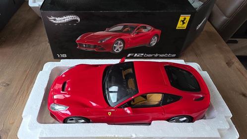 HotWheel elite Ferrari F12 Berlinetta, Hobby en Vrije tijd, Modelauto's | 1:18, Nieuw, Auto, Hot Wheels, Ophalen of Verzenden