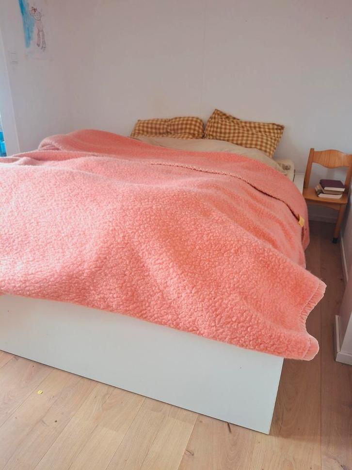 Ikea Malm wit bedframe 160x200 + matras GRATIS, Huis en Inrichting, Slaapkamer | Bedden, Gebruikt, Tweepersoons, 160 cm, 200 cm