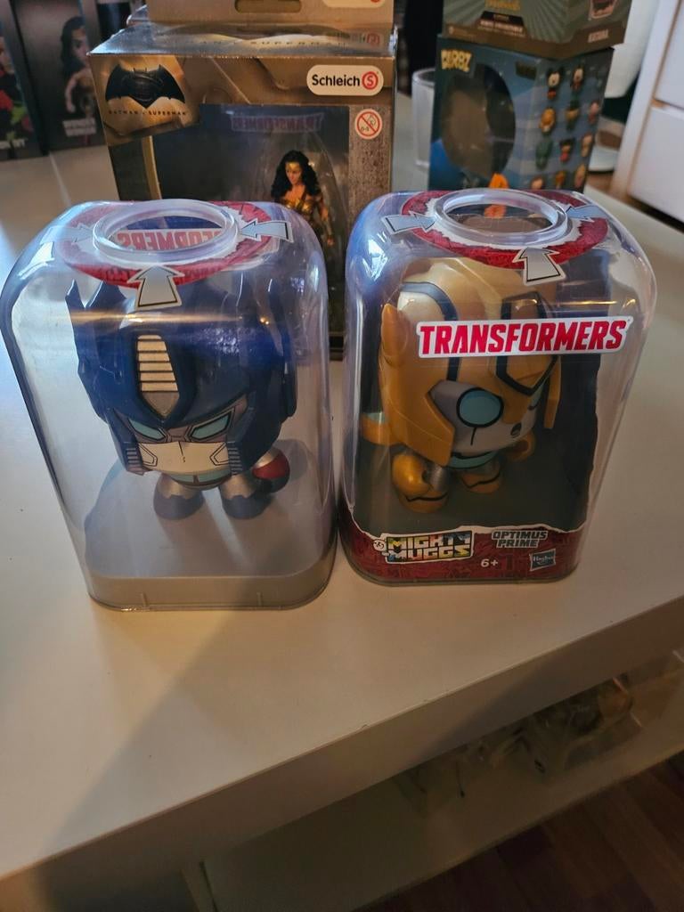 Transformers Mighty Muggs - Optimus Prime & Bumblebee, Ophalen of Verzenden, Zo goed als nieuw