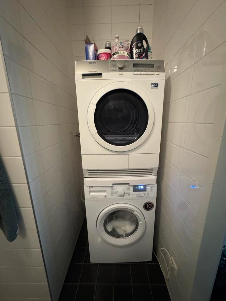 Verhuizing: Wasmachine Beko & Droger AEG - Set!, Witgoed en Apparatuur, Wasmachines, Gebruikt, Voorlader, 6 tot 8 kg, 85 tot 90 cm