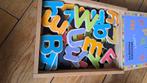 Magnetische houten letters, Ophalen of Verzenden, Zo goed als nieuw, Taal en Lezen