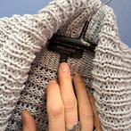 Claudia Sträter licht grijs "gehaakt' vest lang mt 38 47852, Maat 38/40 (M), ., Ophalen of Verzenden, Zo goed als nieuw