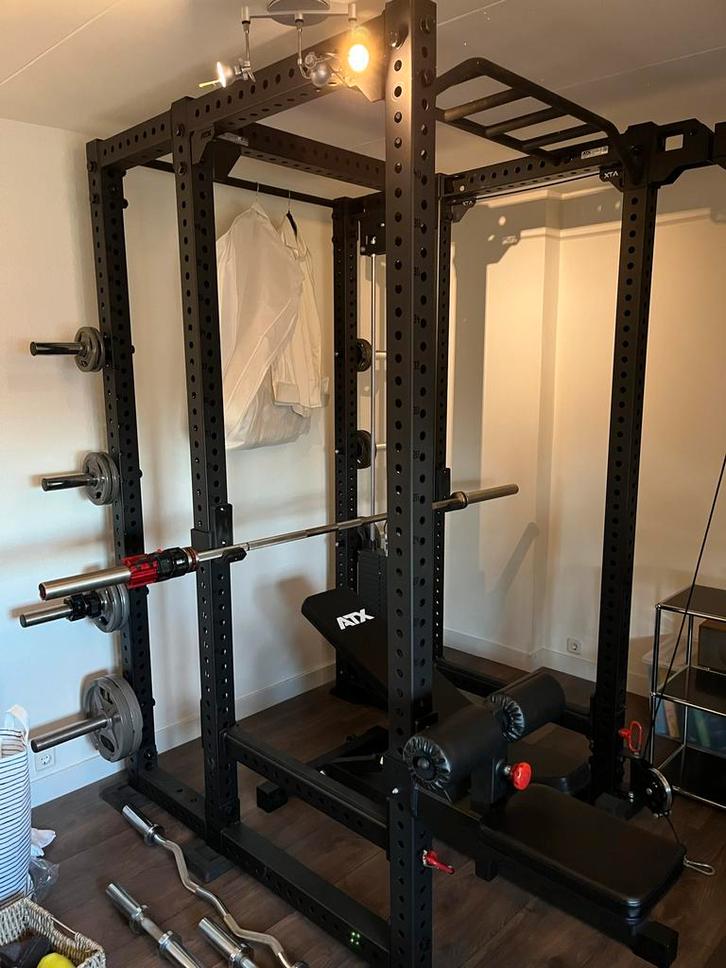 ATX Power Rack 800 Serie + Accessoires - Complete Home Gym, Sport en Fitness, Fitnessapparatuur, Zo goed als nieuw, Krachtstation