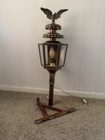 Mooie koperen lantaarn met adelaar voor wandmontage, Antiek en Kunst, Ophalen
