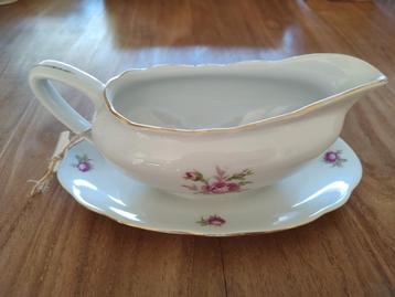 Vintage Sauskom met Schotel - Roos Design beschikbaar voor biedingen