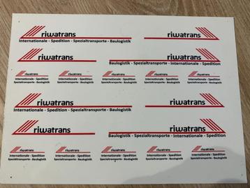 Waterslide Decals  A6  vol met Riwa Trans voor de (om)bouwer beschikbaar voor biedingen