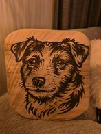 Jack Russell terrier op hout, Ophalen of Verzenden, Nieuw