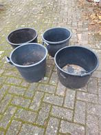 4 bloempotten, Ophalen, Zo goed als nieuw, Rond, Minder dan 30 cm