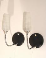 Jaren 50 - 60 vintage wandlampen - mid century design, Gebruikt, -, -, Ophalen of Verzenden