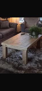 Houten salontafel in goede staat, Gebruikt, 100 tot 150 cm, Eikenhout, Minder dan 50 cm