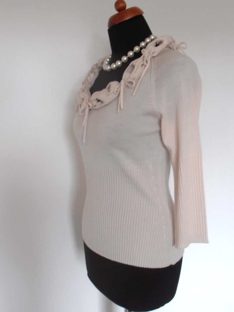 Dikton's - prachtige wolwitte zuiver merinowollen trui - 40, Maat 38/40 (M), Verzenden, Wit, Dikston's