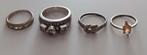 Zilveren ringen set, Gebruikt, Ophalen of Verzenden, Dame, Zilver