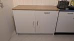 IKEA Knoxhult onderkast met blad deuren en lade wit/hout, Huis en Inrichting, Keuken | Keukenelementen, Ophalen, 100 tot 150 cm