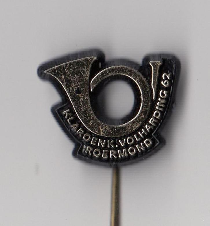 Roermond Klaroenkorps Volharding speldje, Verzamelen, Speldjes, Pins en Buttons, Gebruikt, Speldje of Pin, Overige onderwerpen