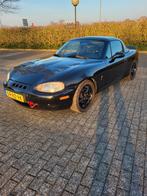 Mazda MX5 1.6 turbo 250pk, Auto's, Mazda, Zwart, 4 cilinders, Cabriolet, 1600 cc