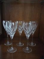 5 Geslepen Loodkristal Wijnglazen Toscane EEC, Ophalen