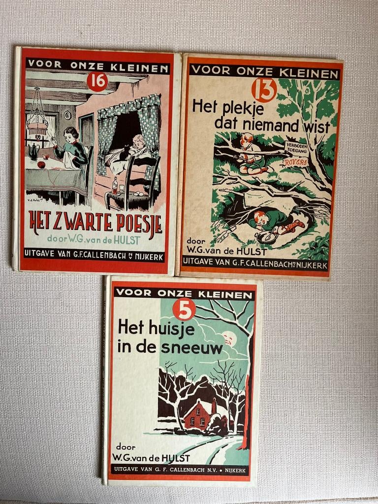 3 vintage kinderboeken (W.G. van der Hulst) jaren '60, Fictie algemeen, W.G. van de Hulst, Ophalen, Gelezen