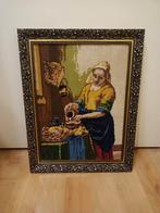 Melkmeisje van Vermeer geborduurd, Antiek en Kunst, Ophalen