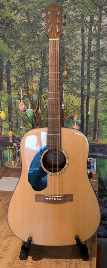 Fender CD-60S Lh WN nat - Linkshandige gitaar - ZGAN beschikbaar voor biedingen