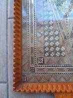 Bijzonder dienblad, hout, geometriskche figuren, inggelegd, Antiek en Kunst, Antiek | Woonaccessoires, Ophalen of Verzenden