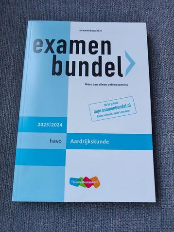 Examenbundel Aardrijkskunde HAVO 2023-2024 beschikbaar voor biedingen