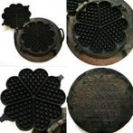 Wafelijzer 5 hartjes op de onderzijde een Nederlands recept, Ophalen of Verzenden