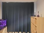 Verduisterende dubbele plooi gordijn, donker blauw, Ophalen, Gebruikt, 200 cm of meer, 200 cm of meer