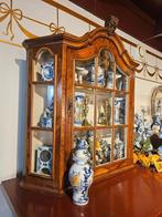 Klassiek houten vitrinekastje (antiek), Huis en Inrichting, Kasten | Vitrinekasten, Ophalen, Gebruikt, Klassiek, 50 tot 100 cm